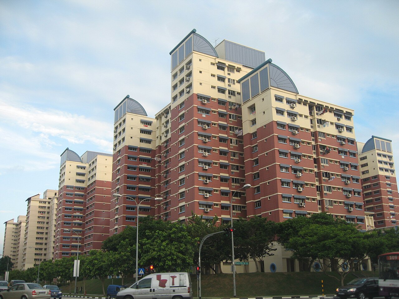 HDB flats at Pasir Ris New Town.