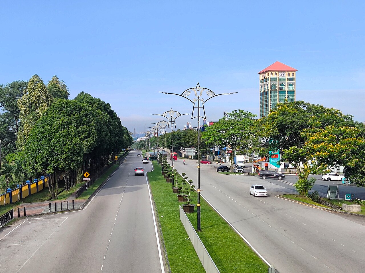 A lamp post on Jalan Bandar, Pasir Gudang