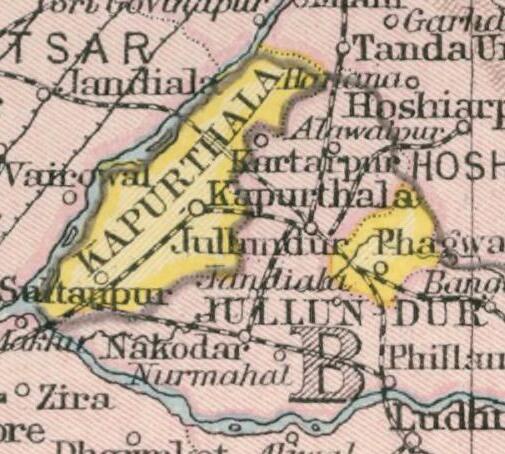 Map of Punjab [Punjab Province], Delhi [Delhi Exclave], and the Punjab States of British India, published in the 'Imperial Gazetteer of India' (Vol. XXVI, Atlas; 1931 revised edition; plate no. 34).
Published under the authority of the Government of India, published by Oxford University at the Clarendon Press in 1931. Imperial Gazetteer Atlas of India / The Edinburgh Geographical Institute / John Bartholomew &amp; Son, Ltd.
Title and plate no. of the map in the index of the publication: "Punjab, Delhi, and Punjab States" (plate no. 34)
Full title and subtitle of the map in the actual map: 'Punjab, Delhi and Punjab States'
Category: Provincial map

Scale: On а uniform scale, 1 : 4,000,000 or 63 miles to an inch