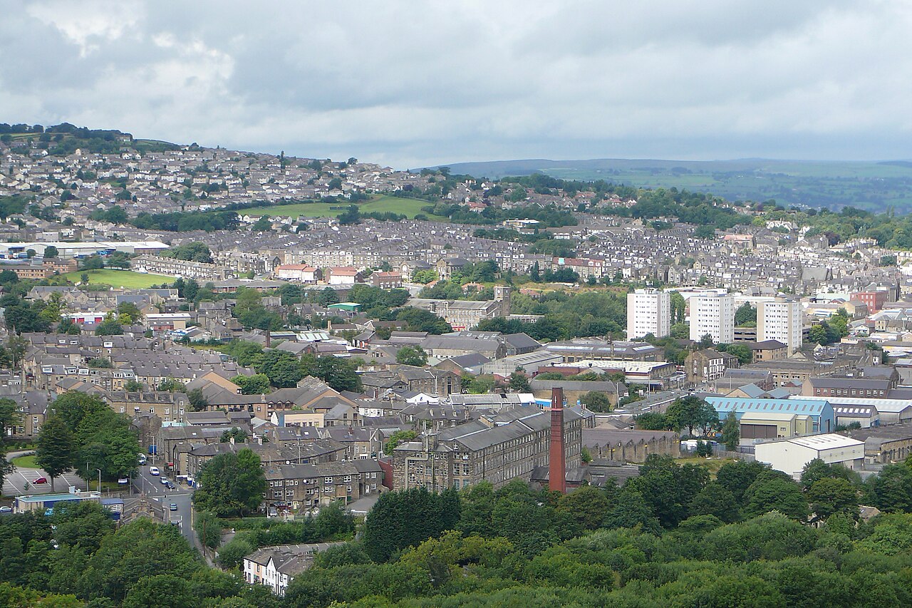 A view over Keighley, West Yorkshire.  Taken on Saturday the 31st of July 2010.