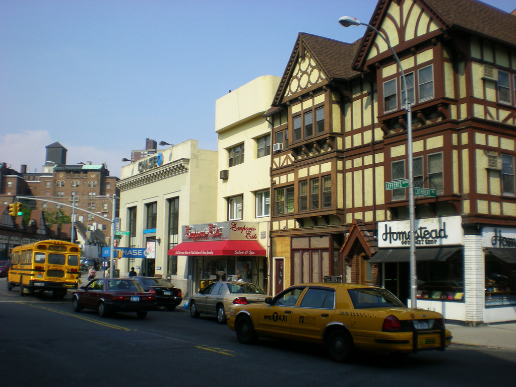 Lefferts Blvd. in the Kew Gardens section of Queens, New York