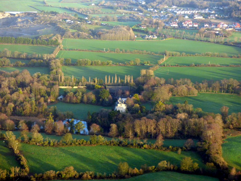 Farmland at Kinsealy from the air