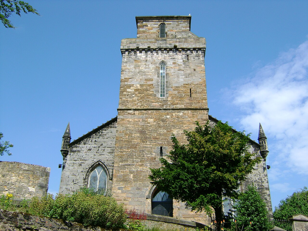 Square Norman Tower of Old Kirk, Kirk Wynd, Kirkcaldy, Fife, Scotland