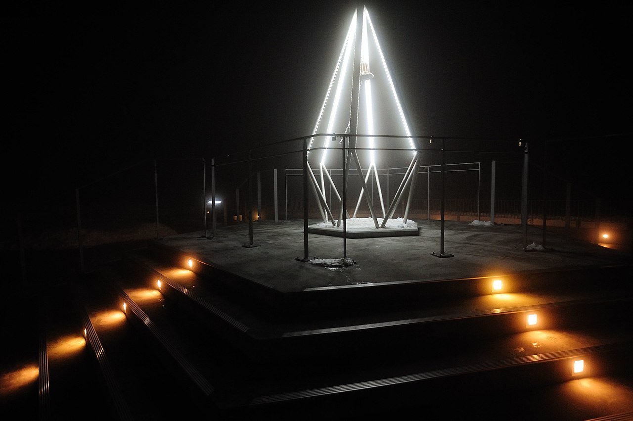 The Bell of Happiness at the Moiwayama Observation Deck in Sapporo City, Hokkaido, Japan