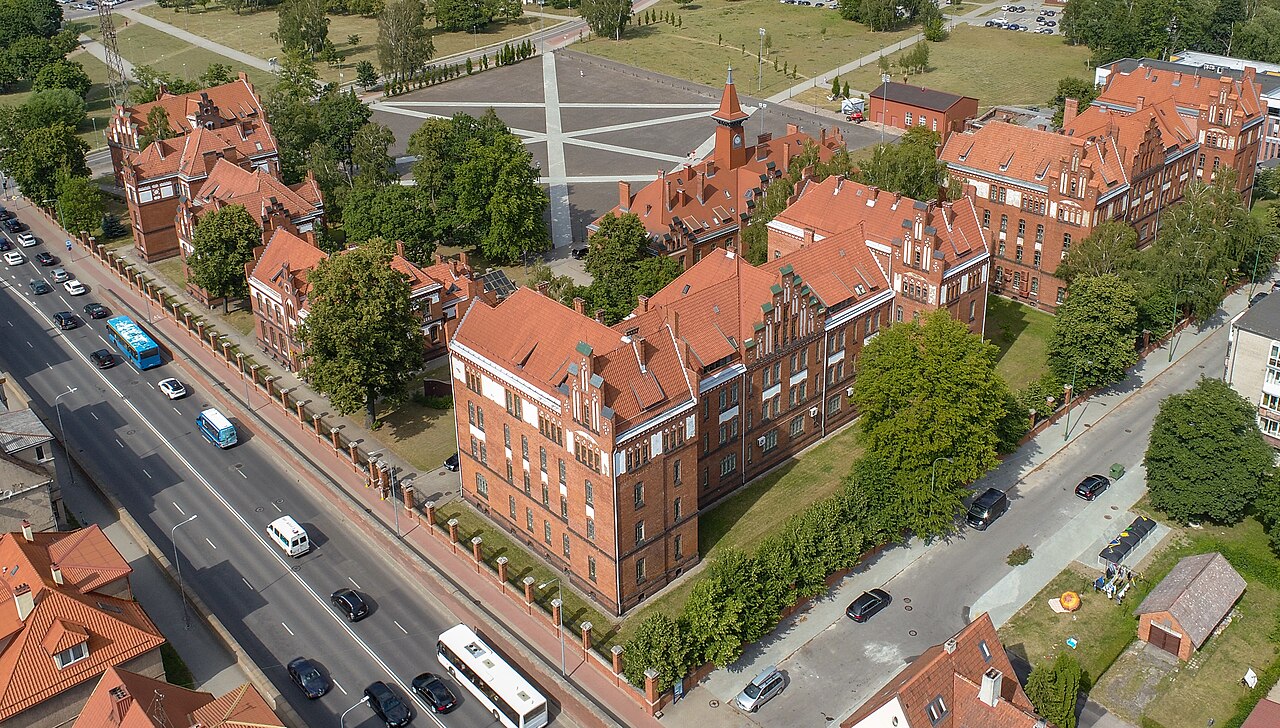 Academic campus of Klaipėda University in Klaipėda, Lithuania in 2022.