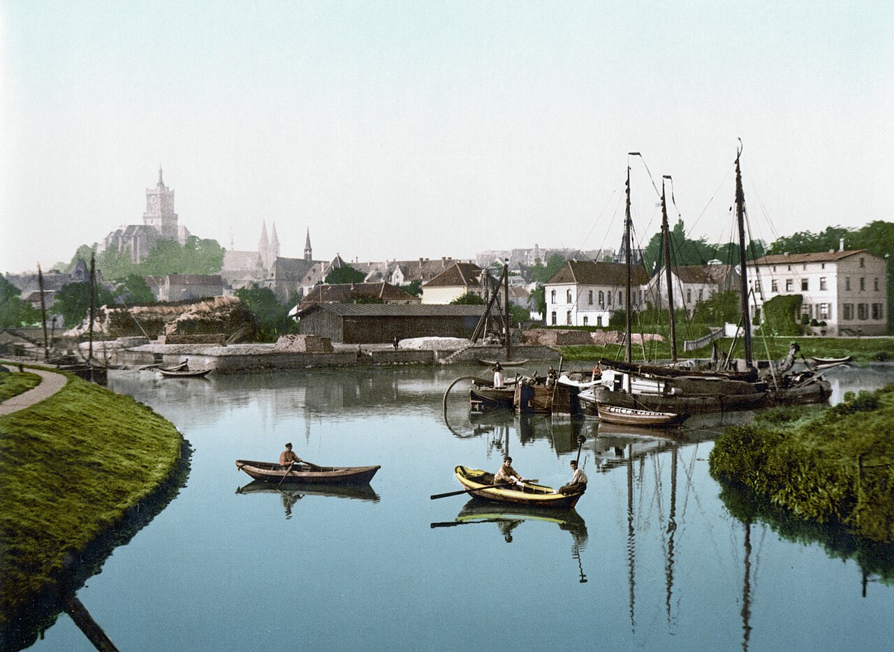 Kleve. Stadt und Hafen.