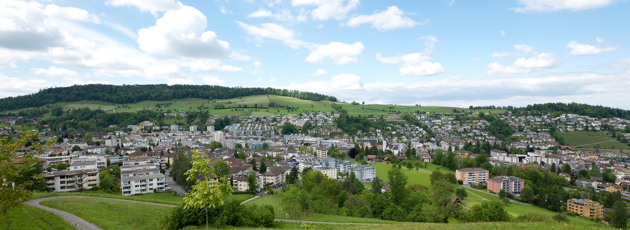 Kriens with Sonnenberg, Canton of Lucerne, Switzerland