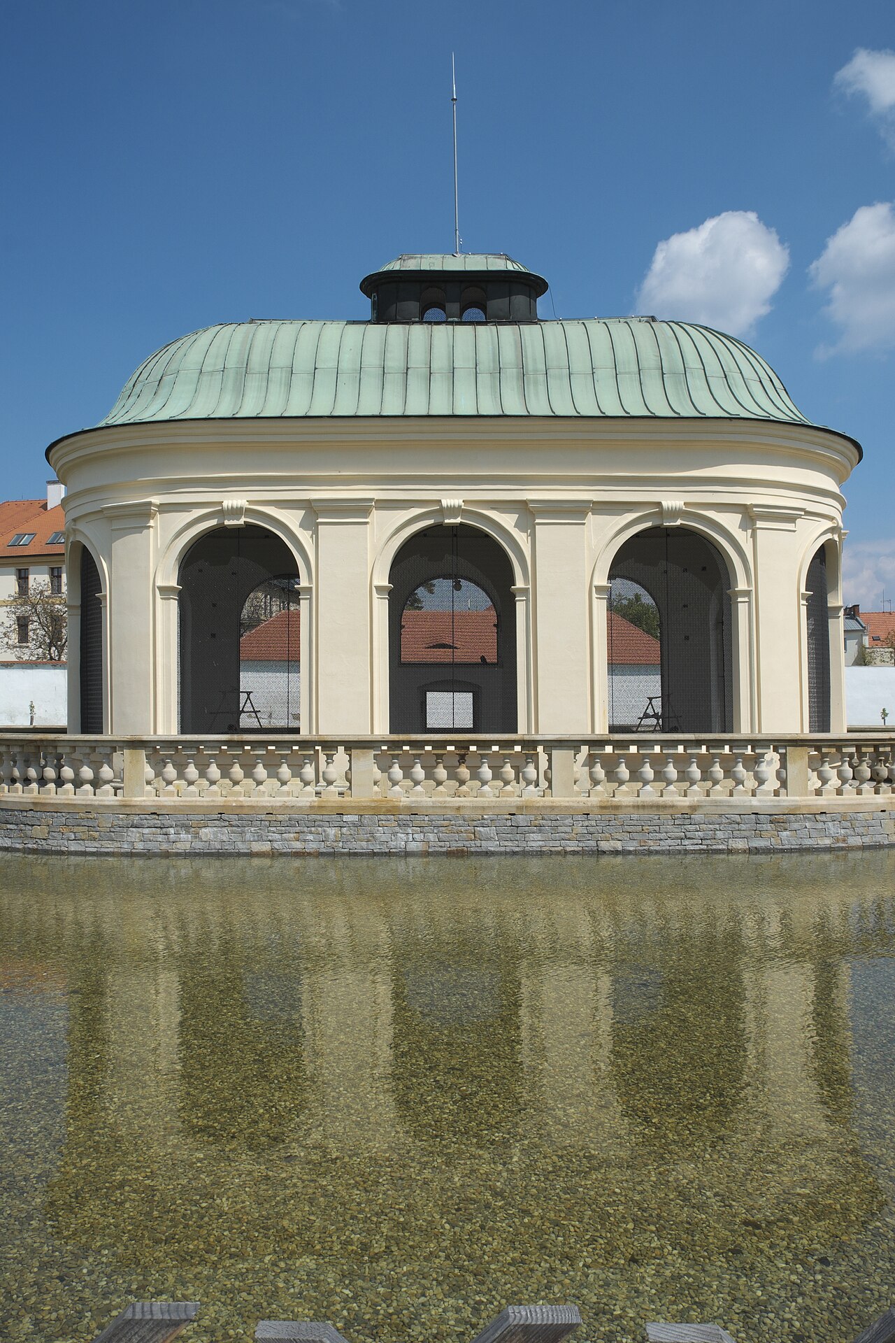Blumengarten Kroměříž in Kroměříž in der Region Zlin in Tschechien, Vogelhaus