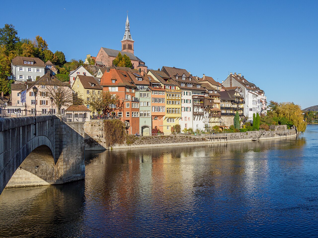 View from Laufenburg ( Switzerland) to Laufenburg,  Germany