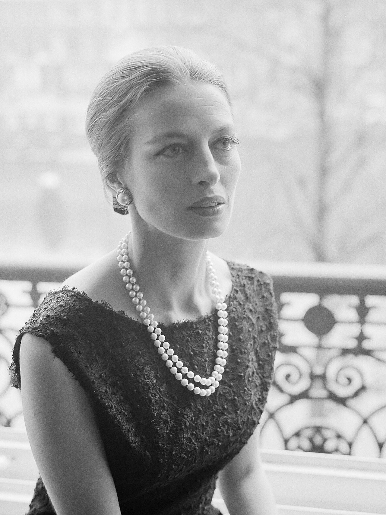 Franse actrice Capucine 
25 april 1962