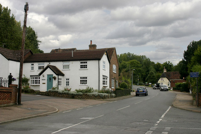 High Street, Lidlington Taken at the junction of Church Street (right) and Church Lane (left).