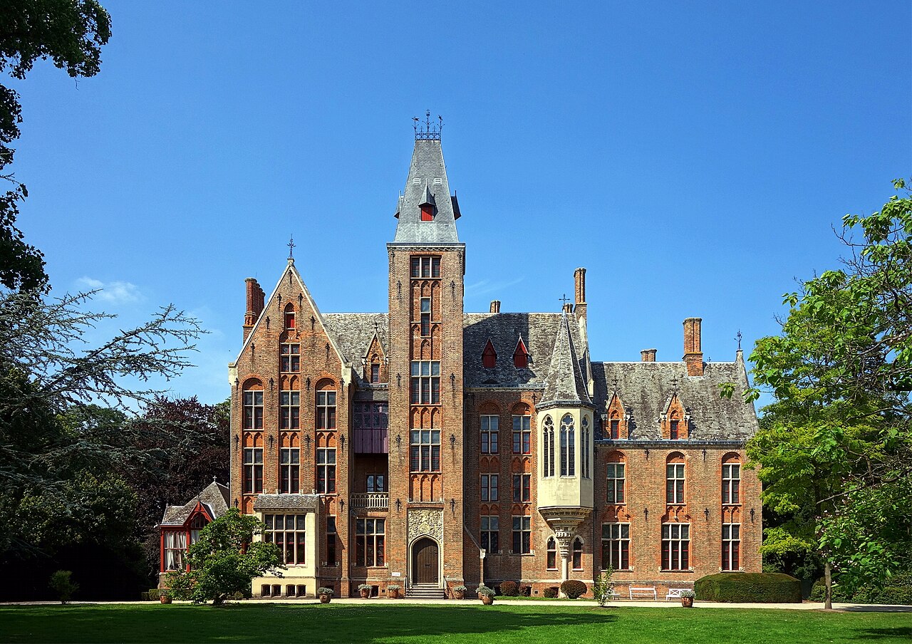 The Castle of Loppem, Belgium, built from 1859 to 1862 by Edward Welby Pugin and Jean-Baptiste de Béthune.