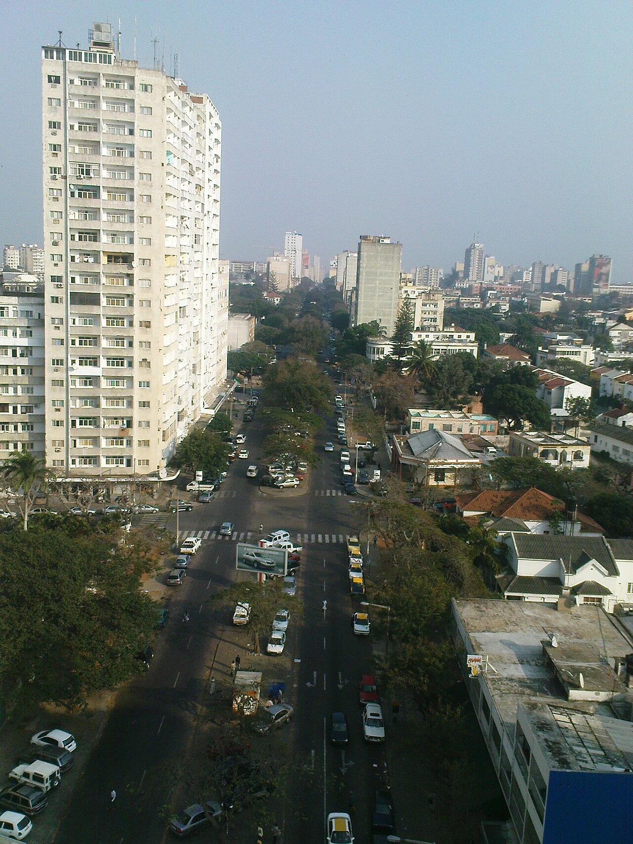 View over Avenida 24 de Julho, Maputo, Mozambique