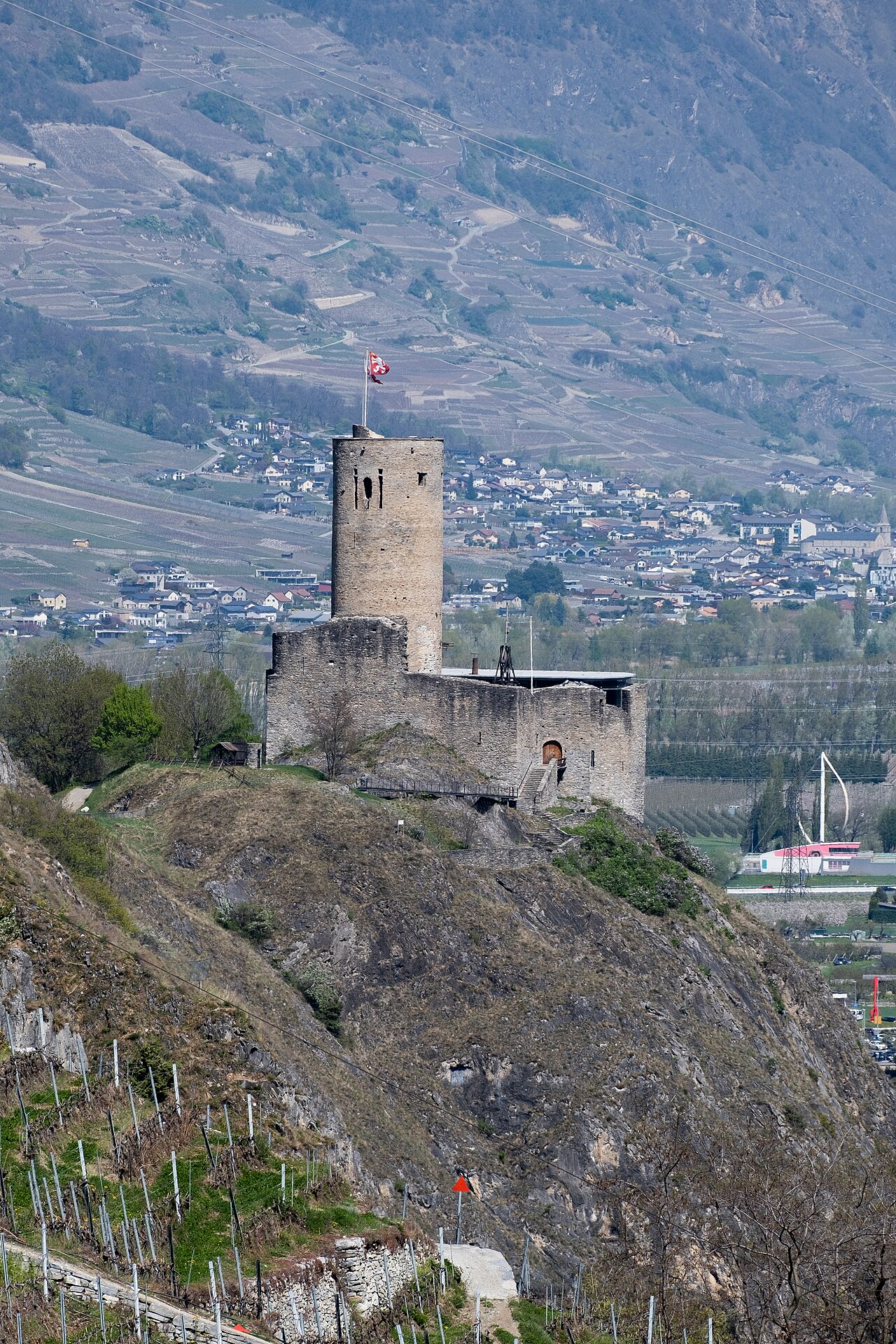 The Château de la Bâtiaz in 2022.