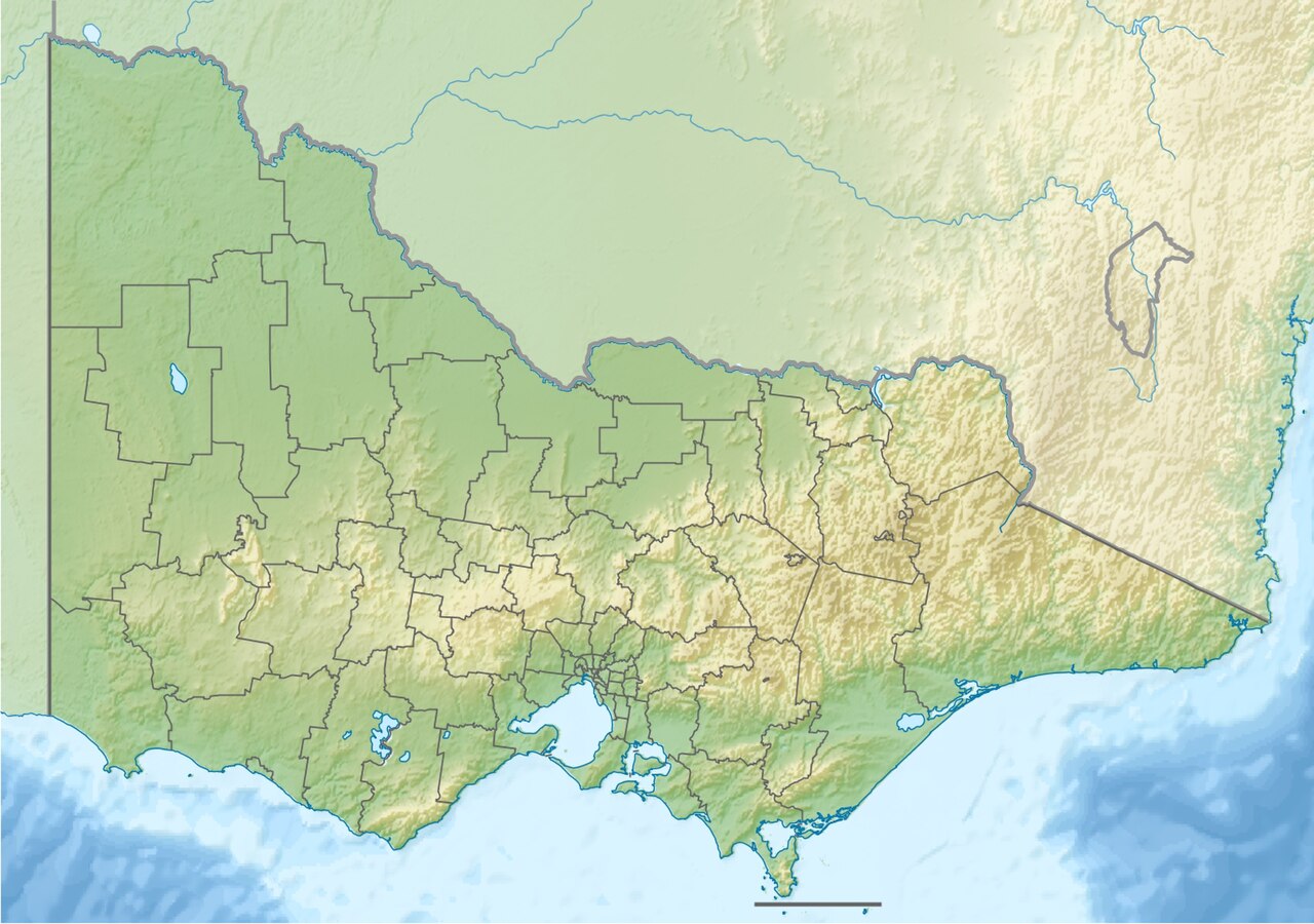 Location map of Victoria, Australia