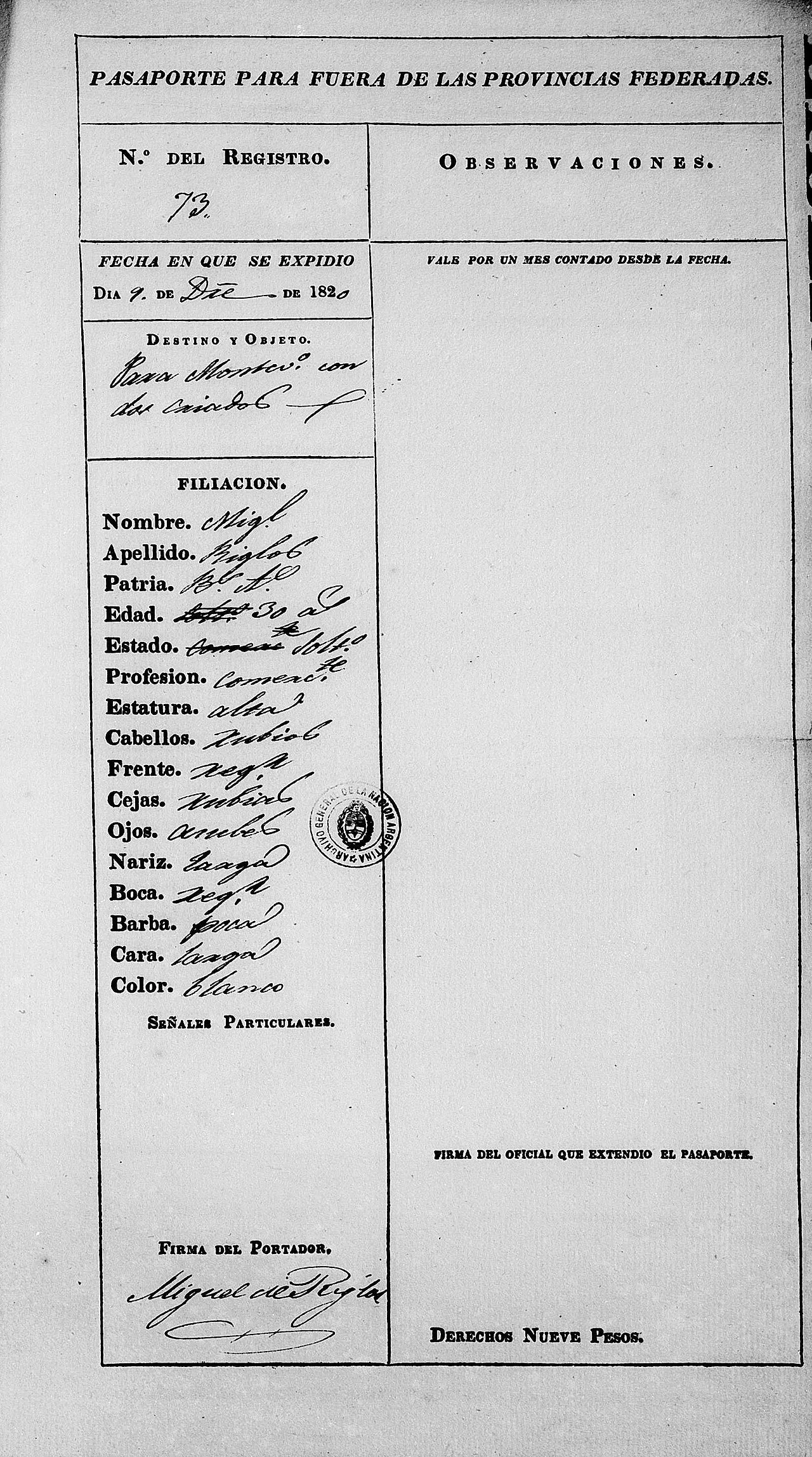 Photo of Miguel Riglos