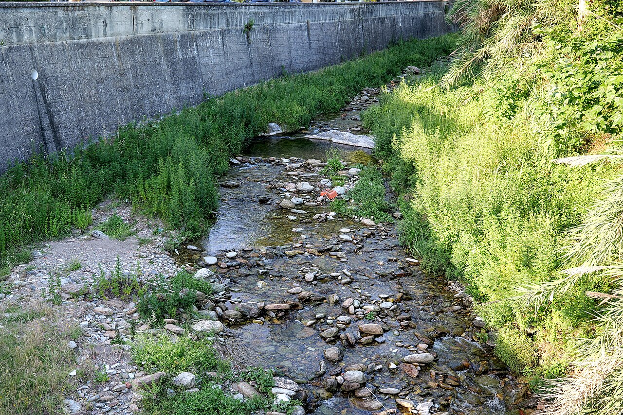 Montignoso river, Montignoso, Tuscany, Italy