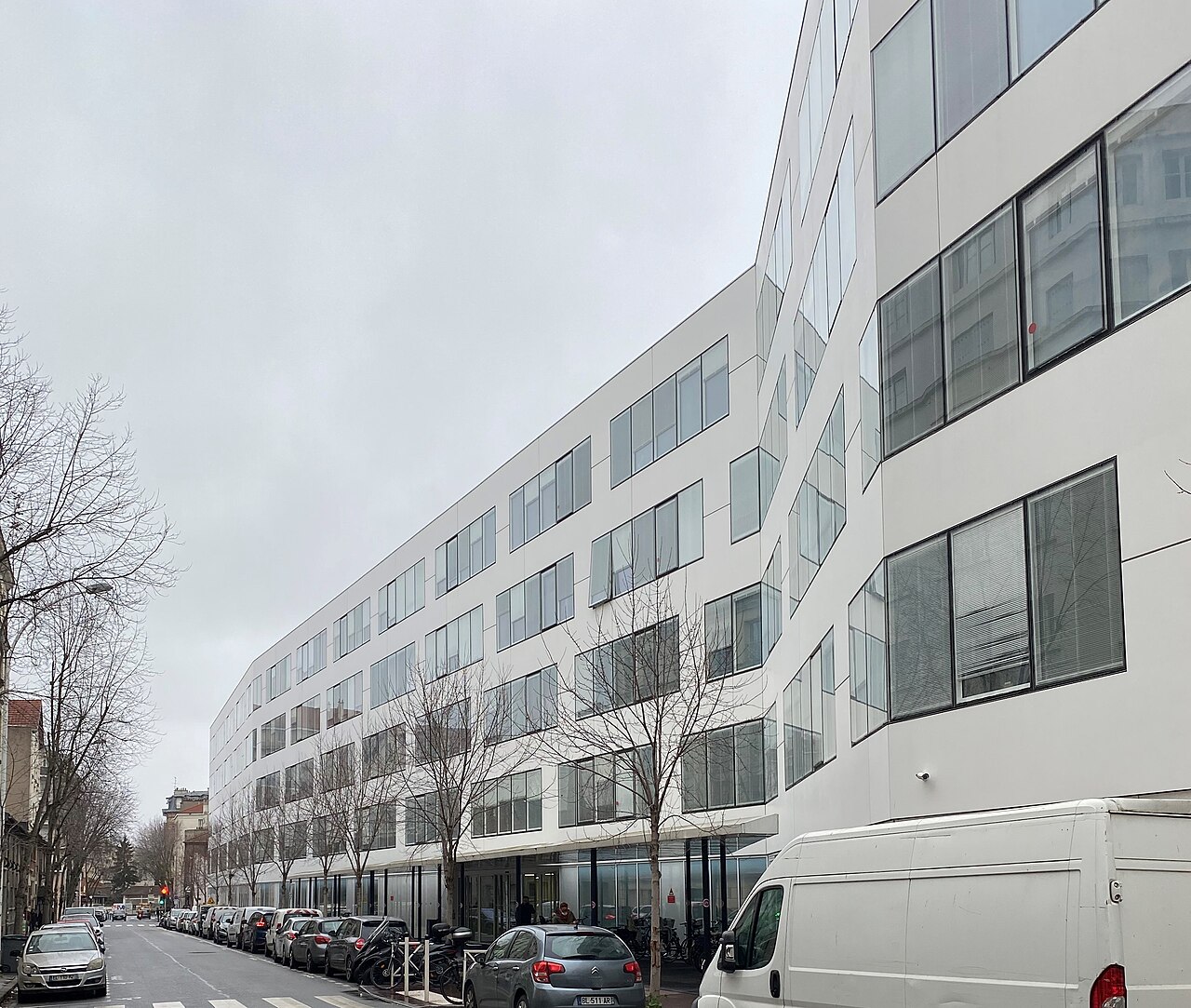 Immeuble Le White, head office of French statistical office INSEE in Montrouge near Paris, France