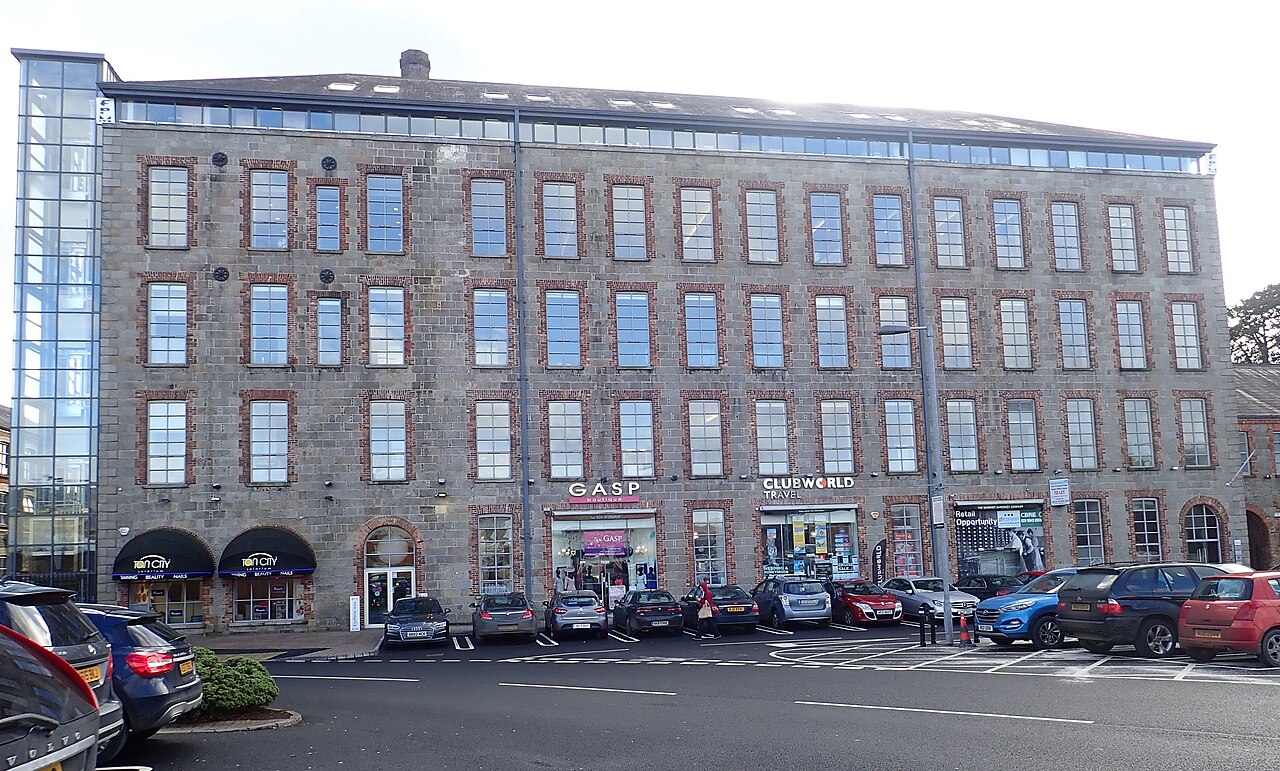 Drumalane Mill, now part of The Quays Shopping Centre, Newry