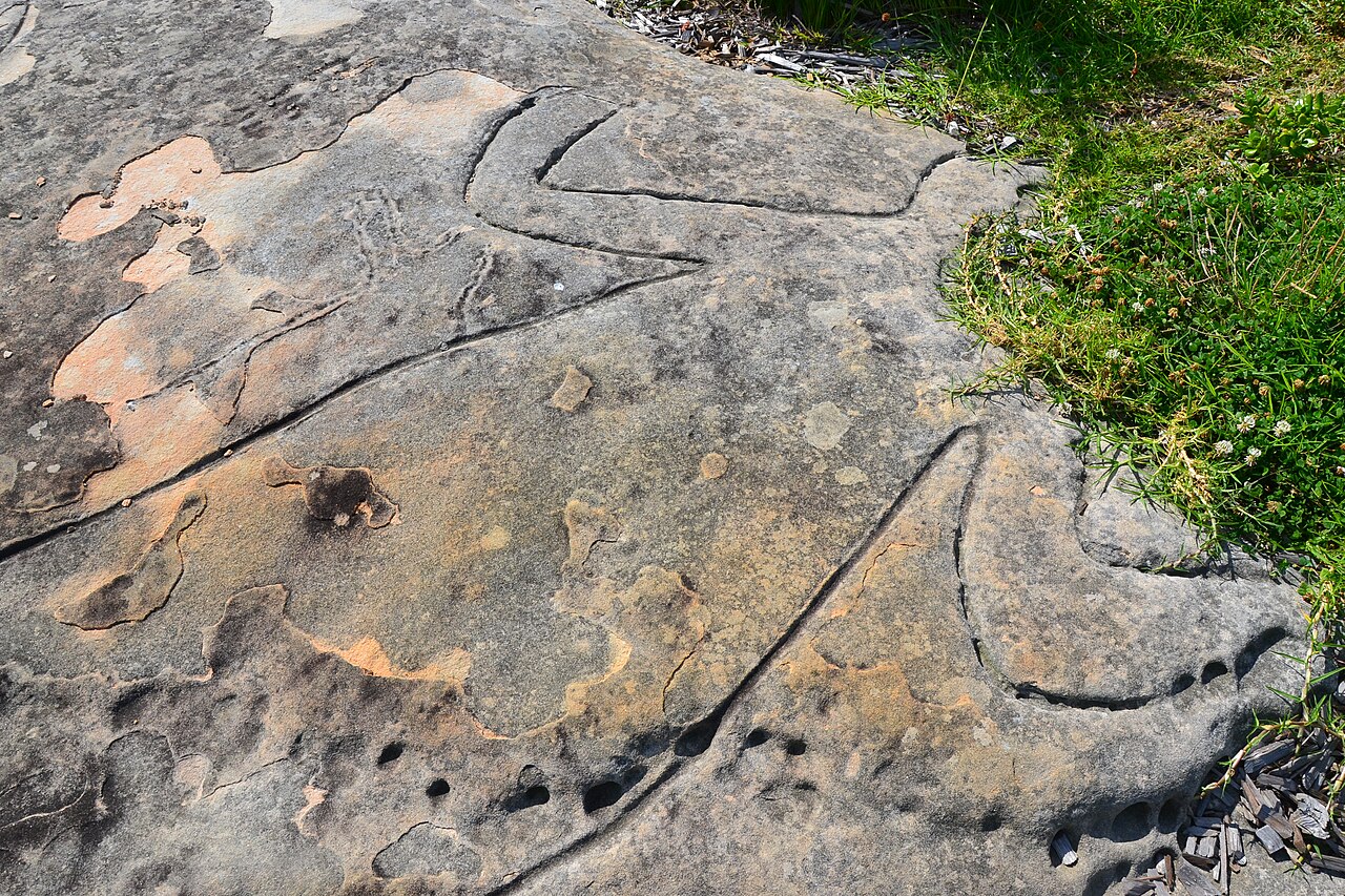 Aboriginal rock carving, North Bondi, Sydney