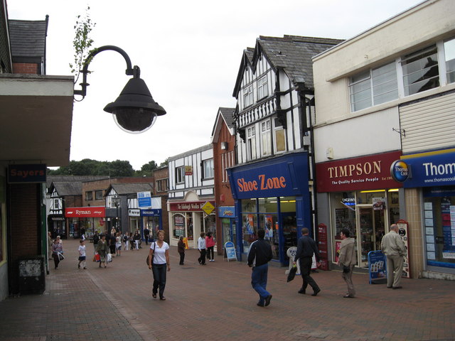 Northwich - the main shopping area looking west