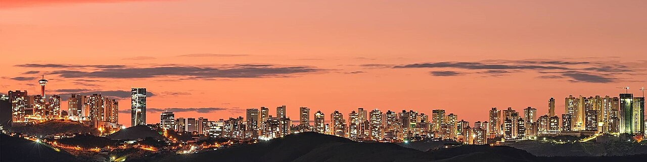 Limite da Zona Sul de Belo Horizonte e o município de Nova Lima