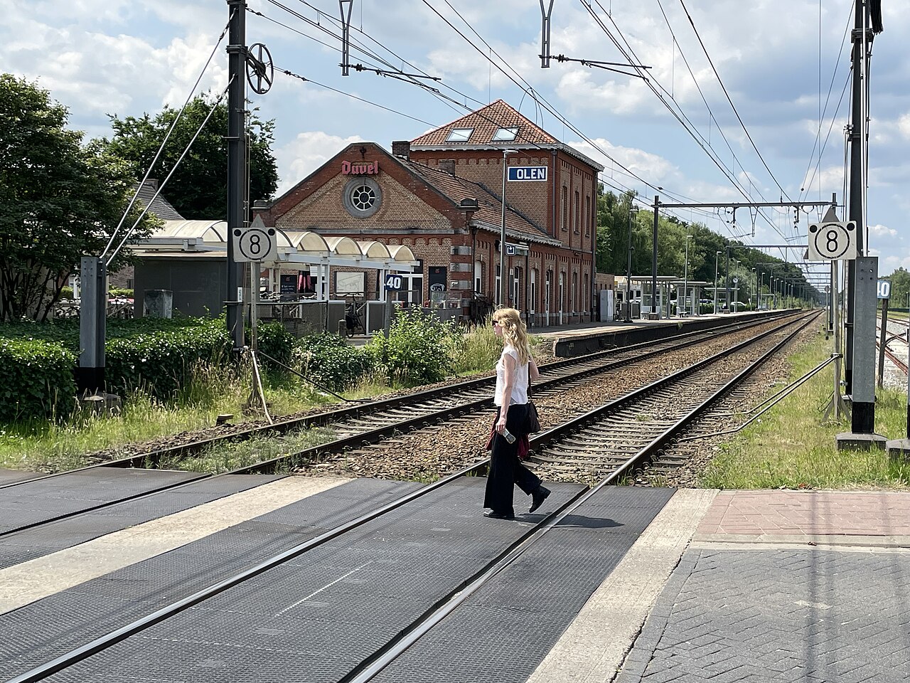 Railway station of Olen (B), June 16th 2025