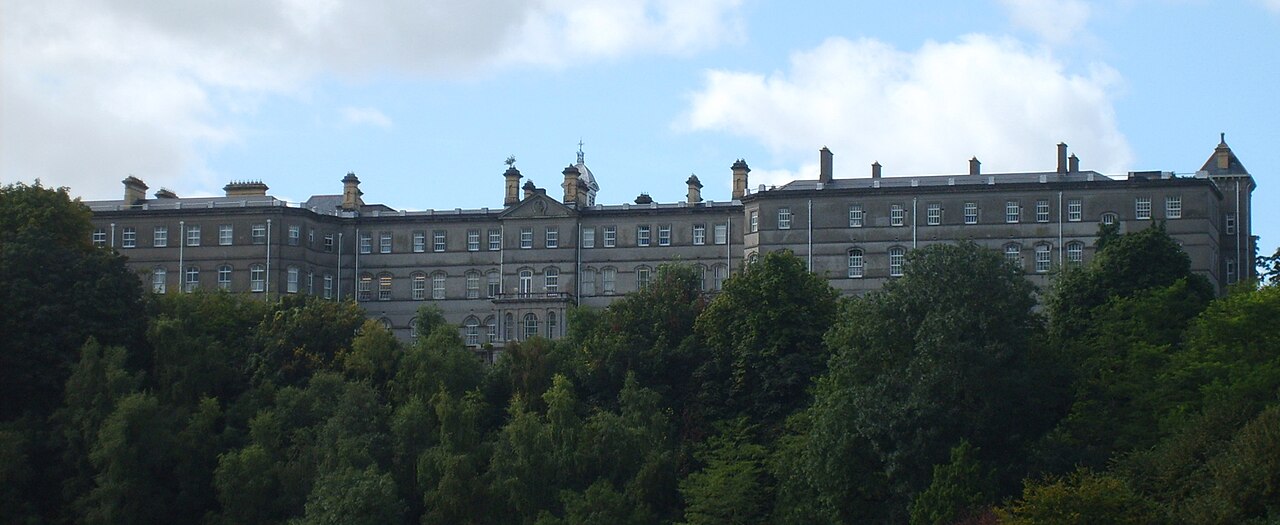 Stewarts Hospital main building from Mill Lane in Palmerstown