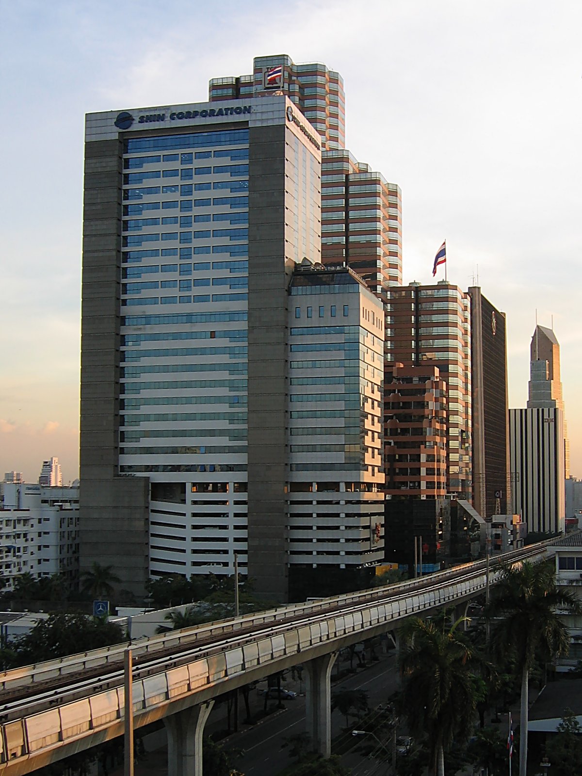 Buildings on Phahonyothin Road, Phaya Thai District, Bangkok.