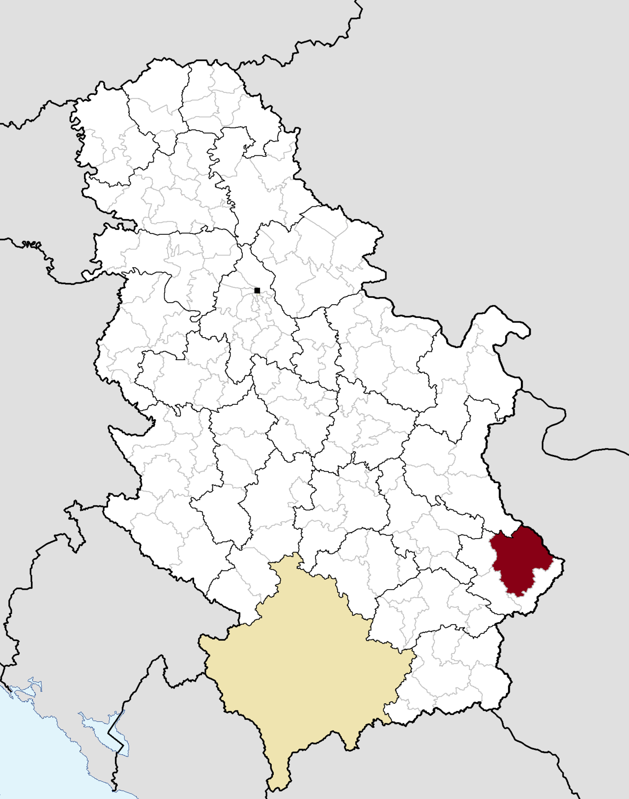 Municipal location in Serbia