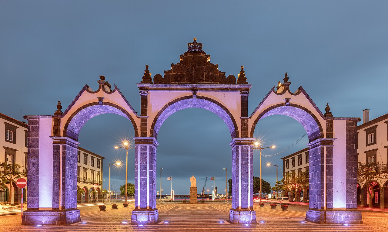 Portas da Cidade, Ponta Delgada, São Miguel Island, Azores, Portugal.