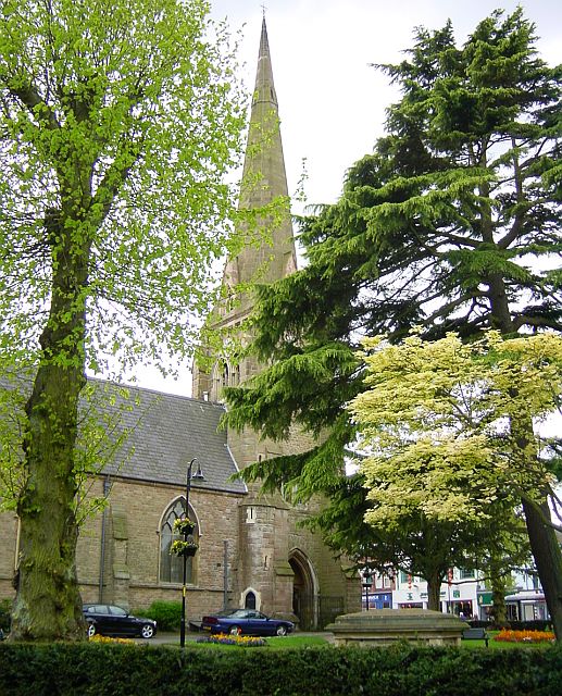 Church of St Stephen, Redditch. From Church Green East