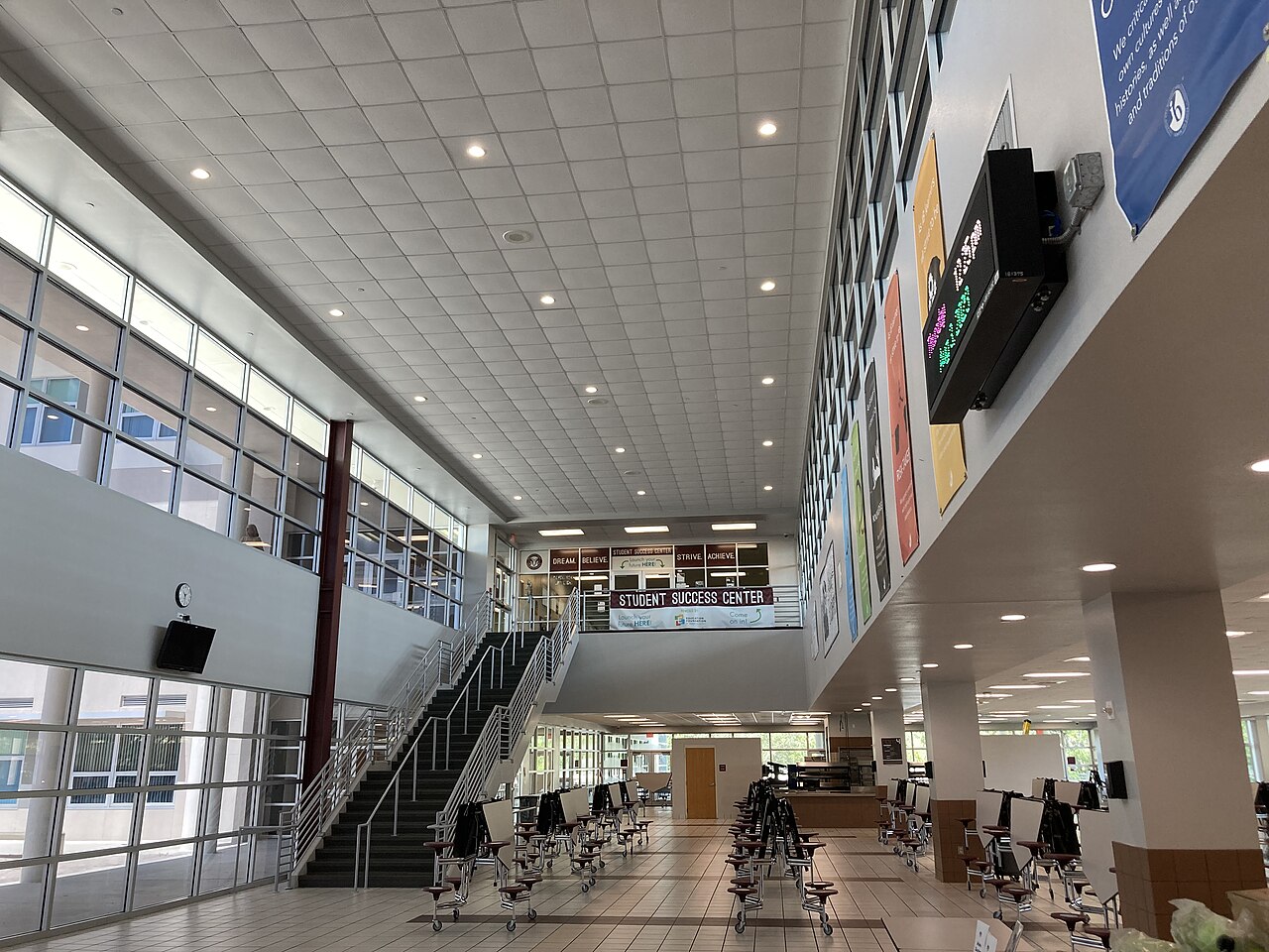 The new cafeteria at Riverview High School in Sarasota. Disclosure: I am employed by the school board but editing Wikipedia is not an official duty and I don’t do it as a representative, so this is not a paid contribution.