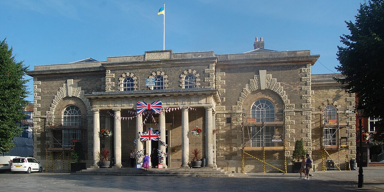 Guildhall, Queen Street, Salisbury, Wiltshire, England.  

This is a photo of listed building number 1242739.