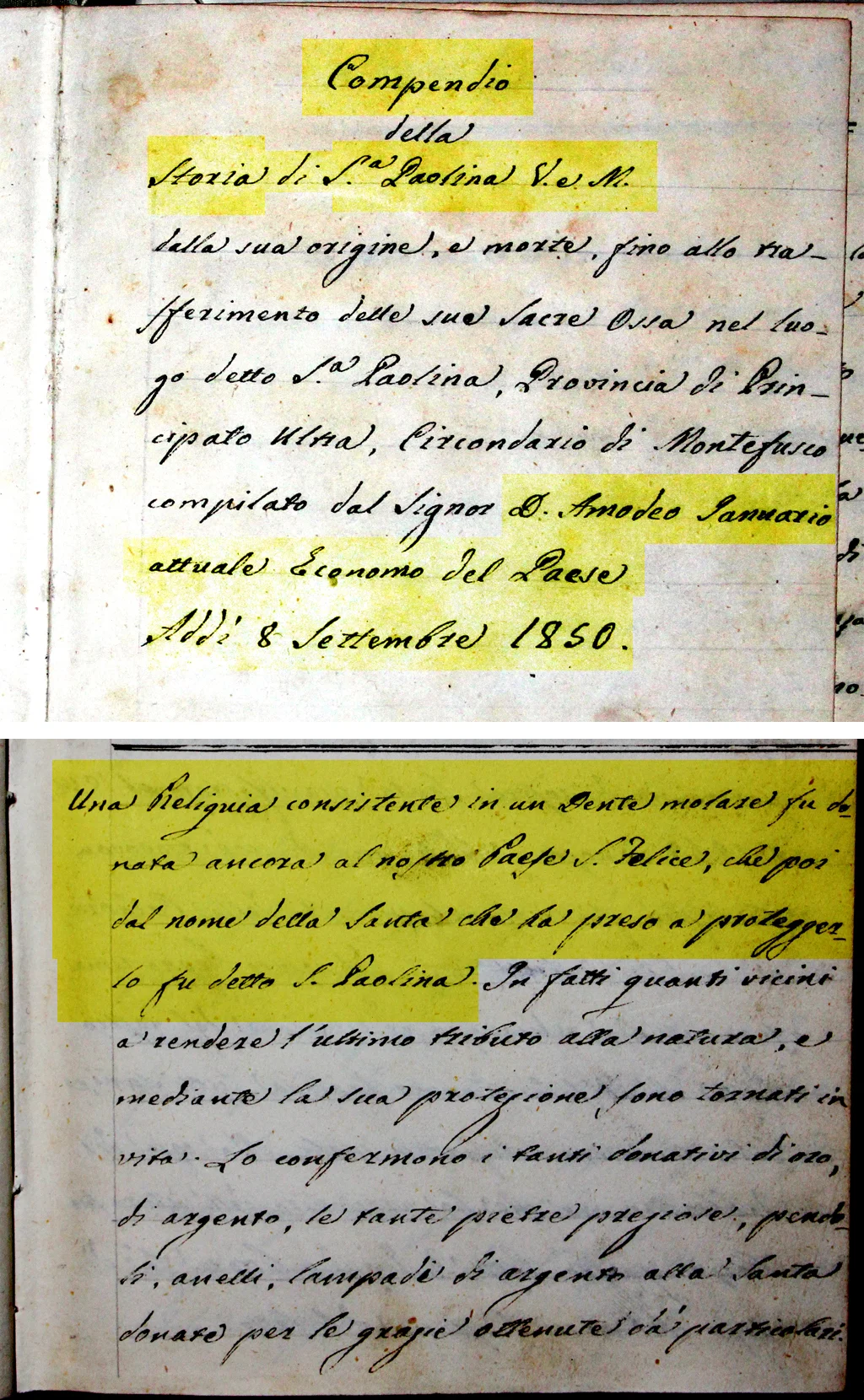 Photo of Santa Paolina