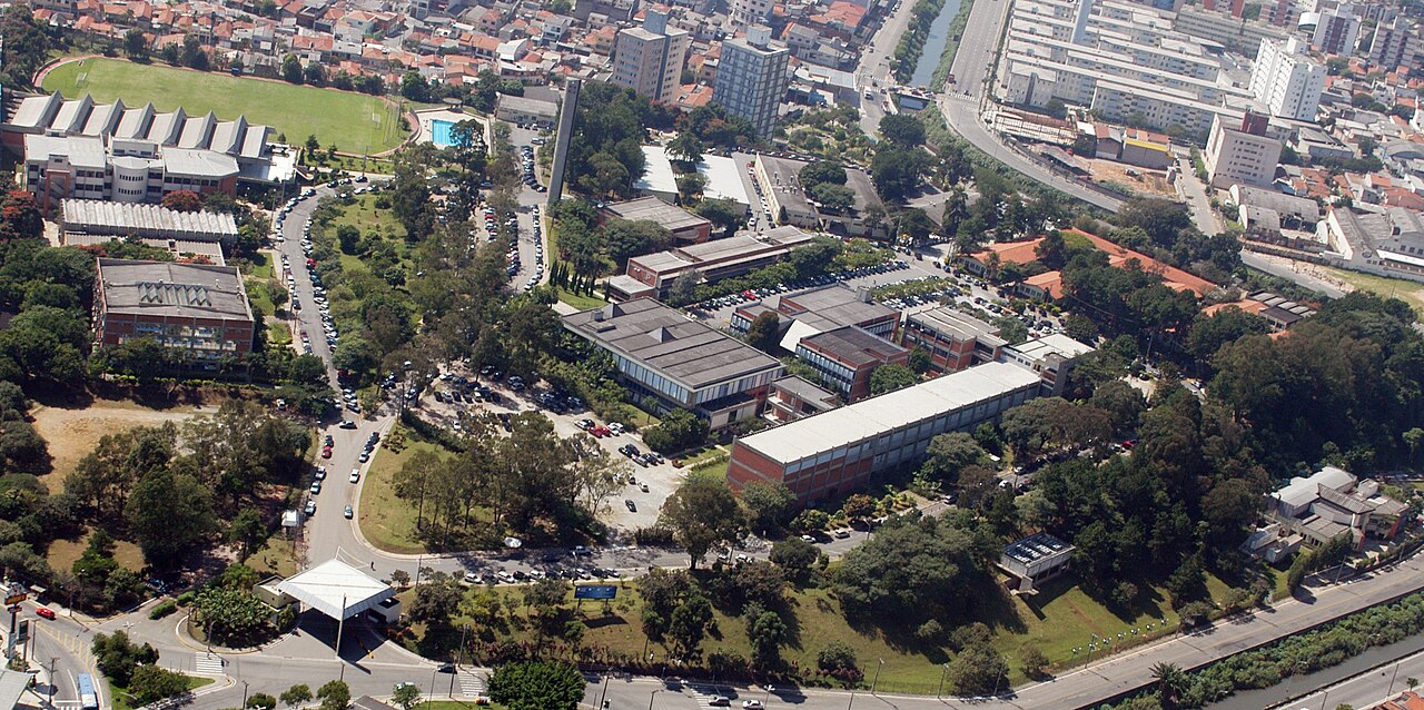 Fotoa aérea do Campus de São Caetano do Sul do Instituto Mauá de Tecnologia