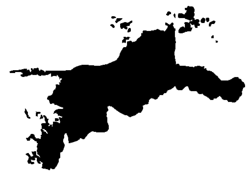 The shadow picture of Ehime Prefecture, Japan