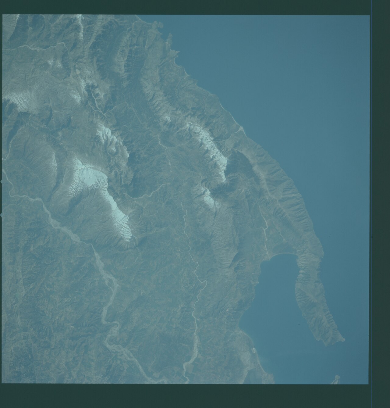 View of Albania from STS-1. Raw unedited scan.