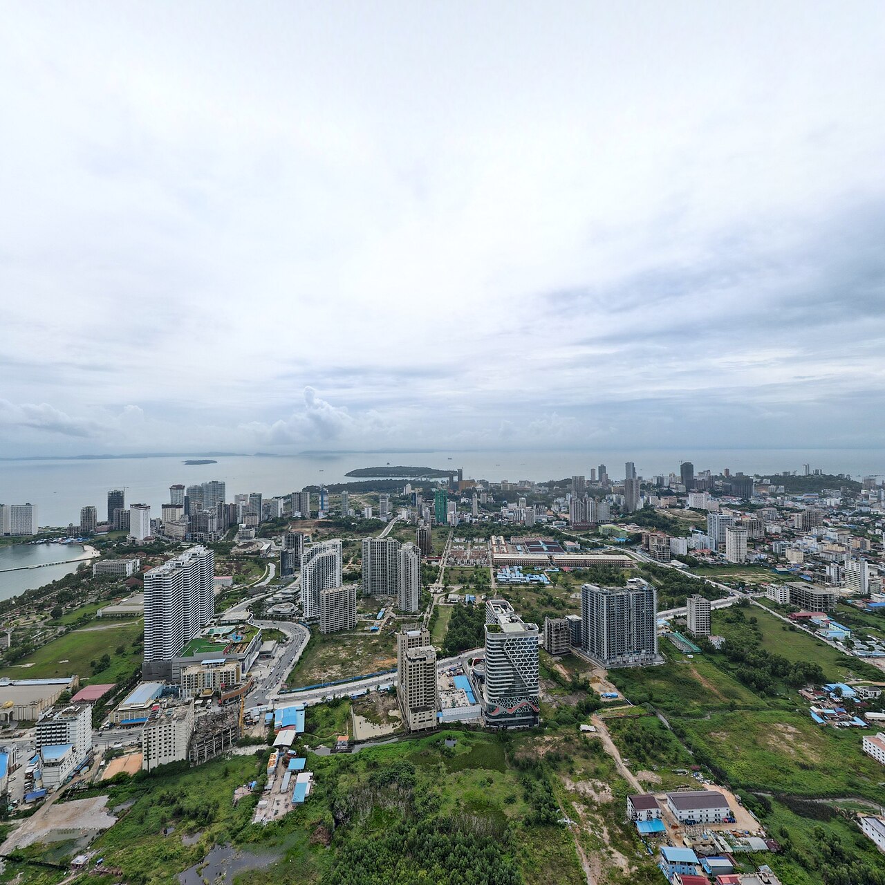 Sihanoukville City (Back view of panorama)