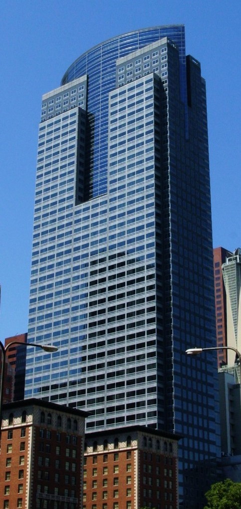 Photograph of Gas Company Tower in Downtown Los Angeles (Author: Josh Goodman)
uploaded to wiki by user:nikkul
https://www.flickr.com/photos/joshuaandrachel/186061911/