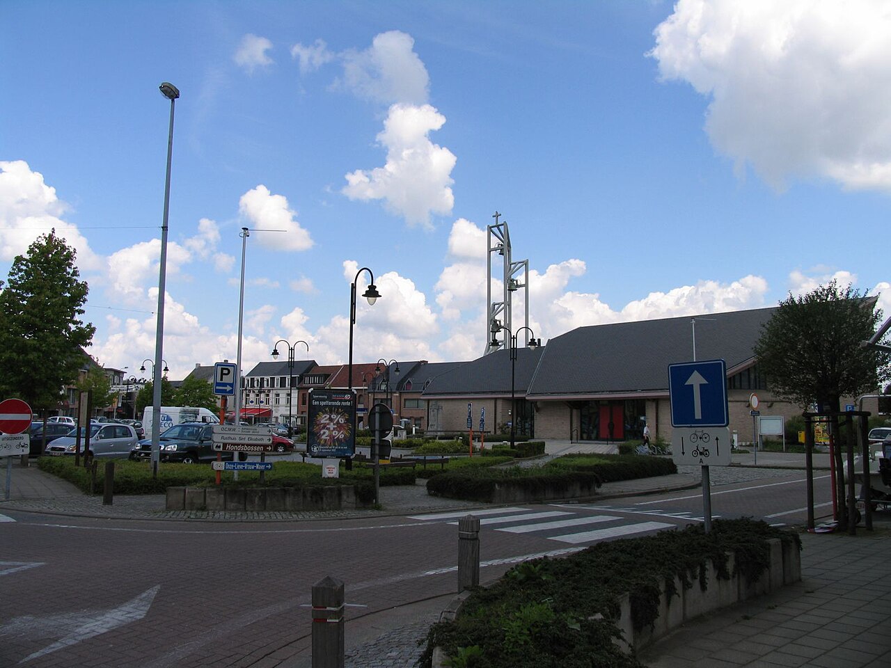 Dorpsplaats Sint-Katelijne-Waver, kijkrichting noord-west