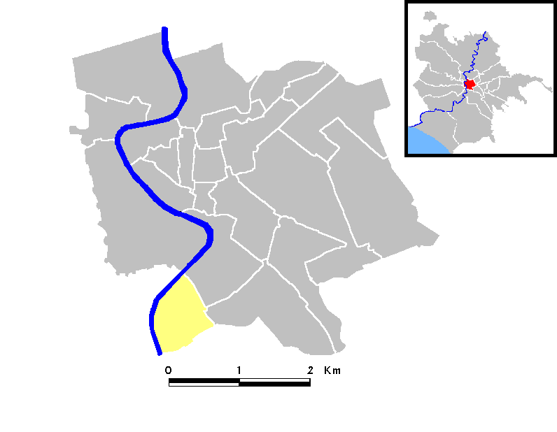 Locator maps of Rome (rioni)