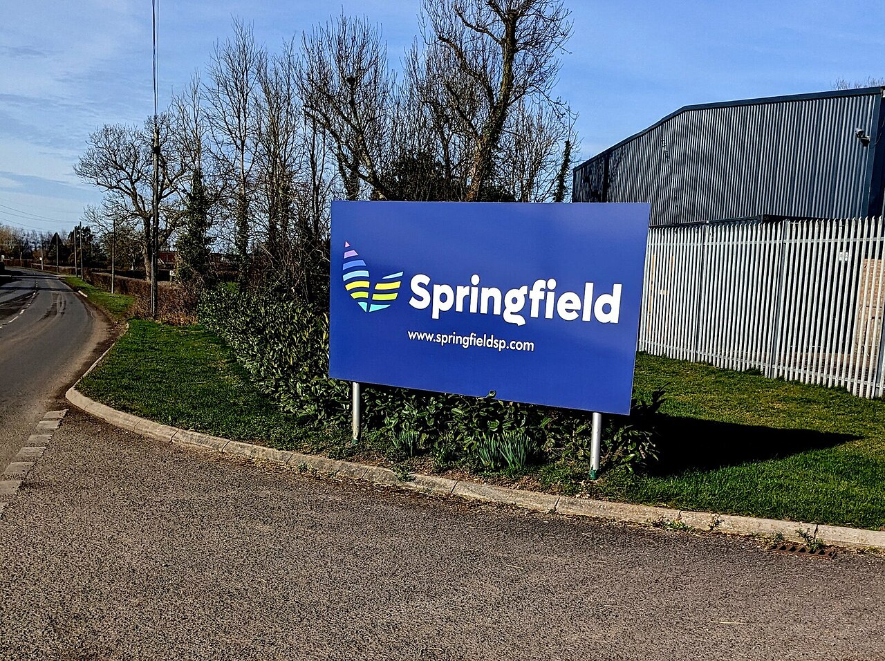 Springfield nameboard, Thornbury, South Gloucestershire