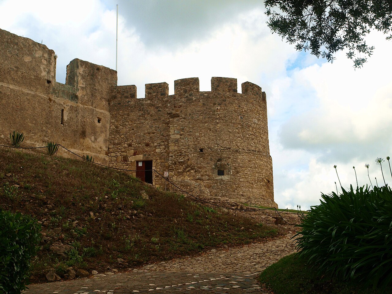 Tower of the castle of Torres Vedras, Portugal.
