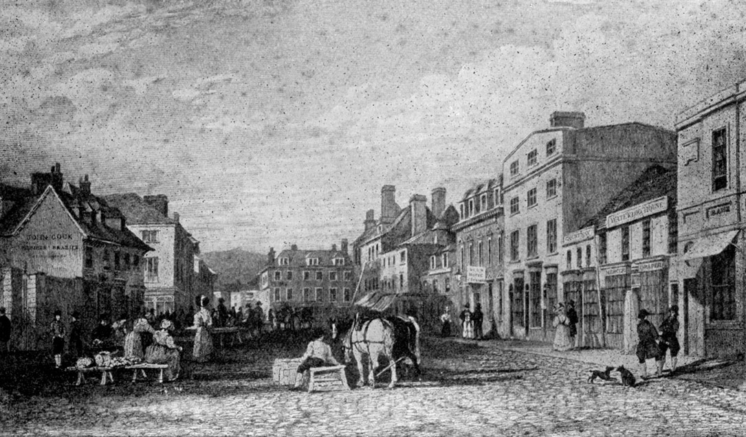 Boscawen Street, Truro, Cornwall in 1810