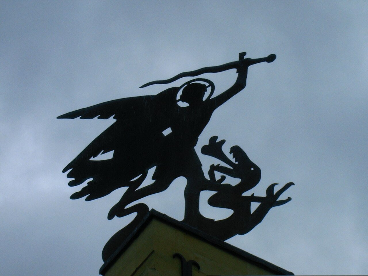 Originele windwijzer op hoogste punt kasteel