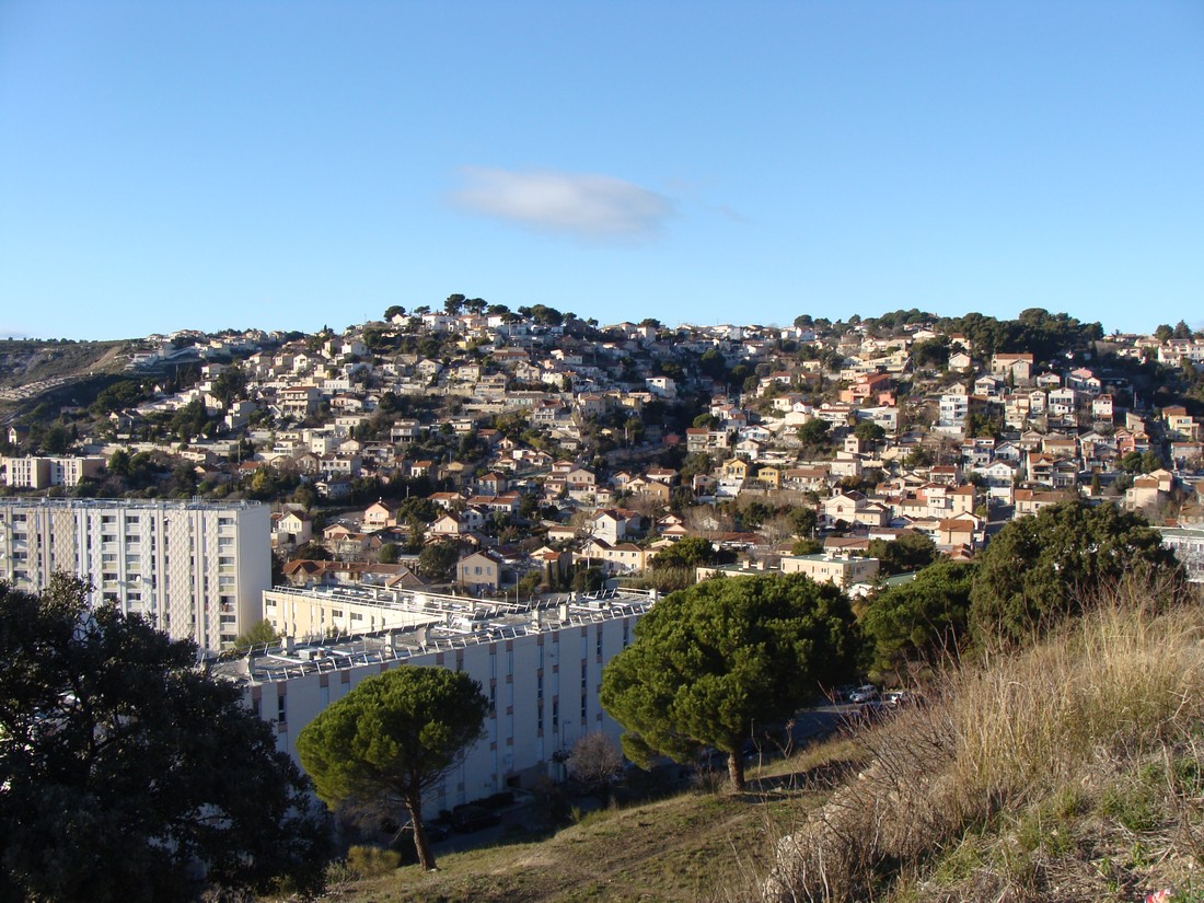 La colline de Verduron vue de Foresta (la Viste).