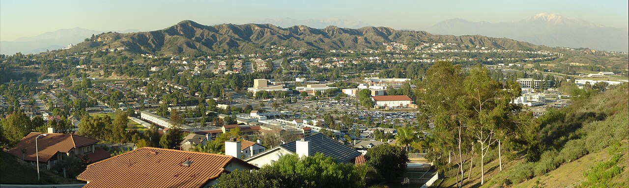 Panoramic view of Mount San Antonio College located in Walnut, California.