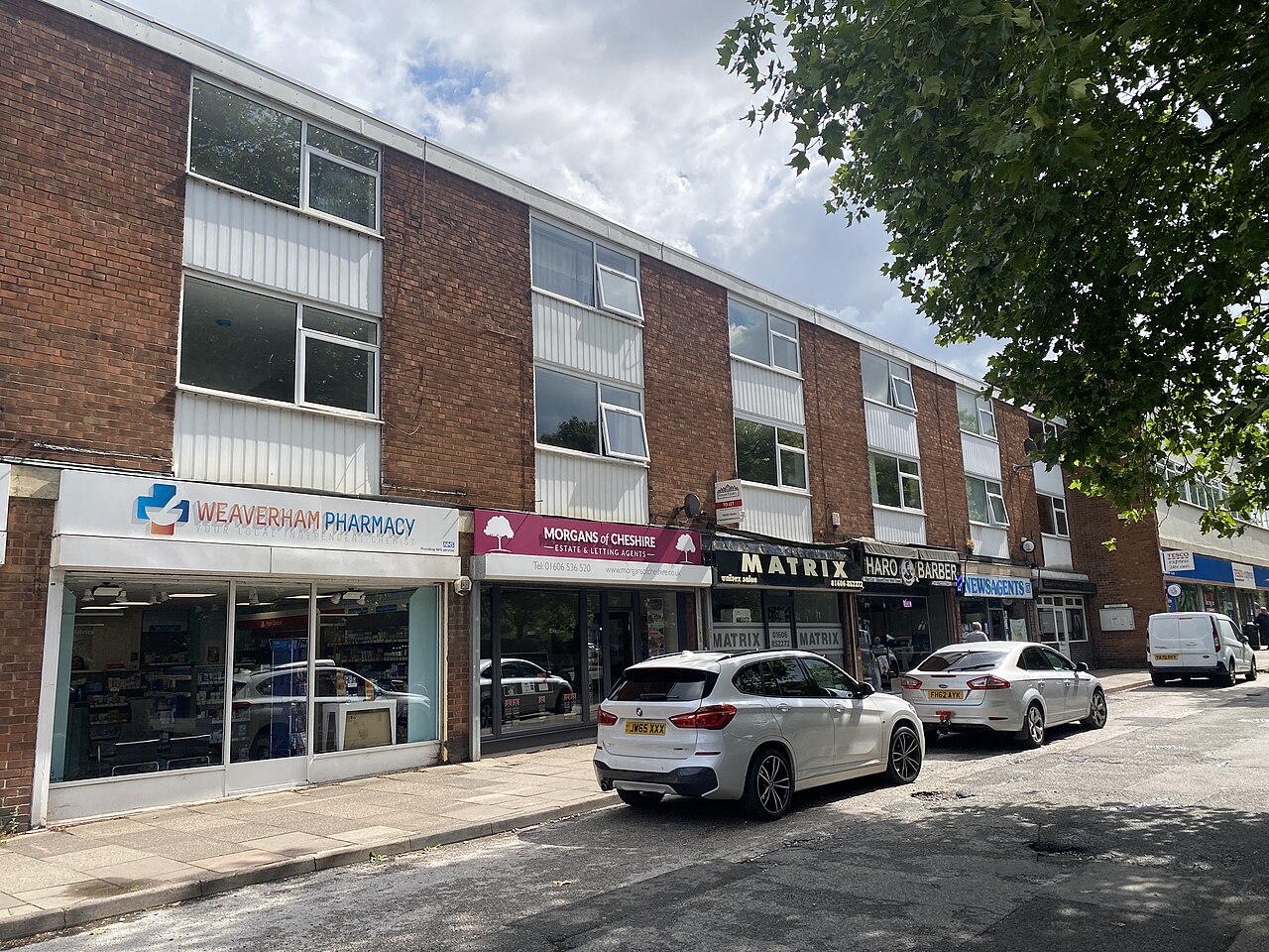 Shopping precinct in Weaverham