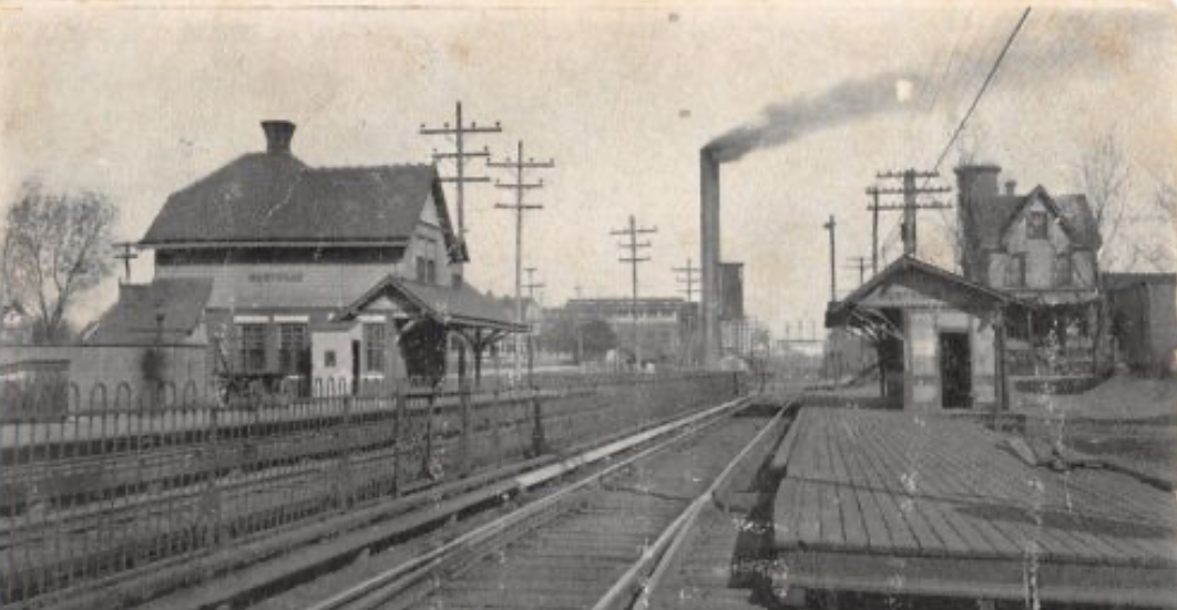 Westville Station  in Westville, New Jersey in 1907. Once part of West Jersey Railroad and later Pennsylvania-Reading Seashore Lines